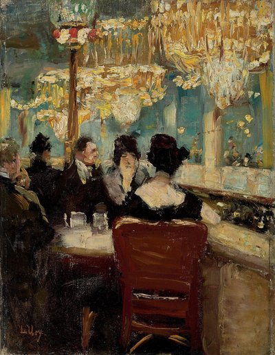 Galerie im Café Vaterland am Potsdamer Platz, Berlin von Lesser Ury